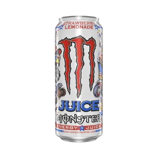 Monster USA | Juice Strawberry Lemonade | 473ml - VE = 24 Stk.