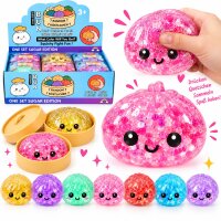 Squishy Mystery Dumpling Hype Spielzeug 8,5 cm | Glitzer...