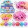 Squishy Mystery Dumpling Hype Spielzeug 8,5 cm | Glitzer Marmor Perlen