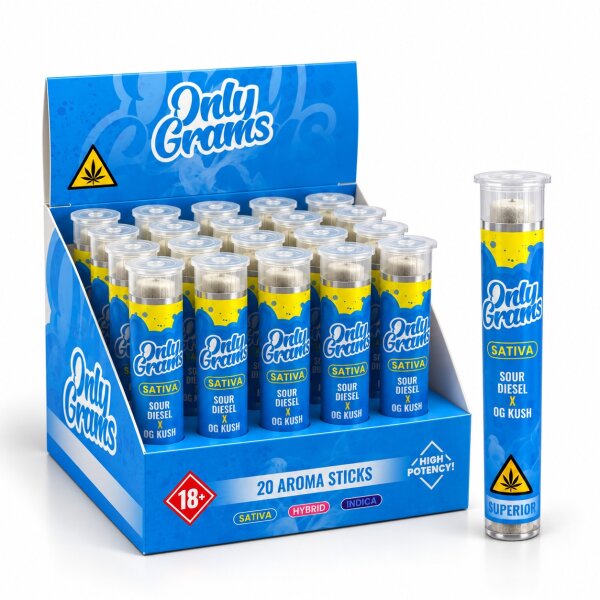 OnlyGrams® | 40% Superior Pre-Rolls | Sour Diesel x OG Kush 1,5g