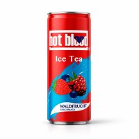 Hot Blood Ice Tea Waldfrucht | 330ml - VE = 24 Stk.