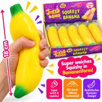Squishy | Banane mit Sand | VE = 12 Stk