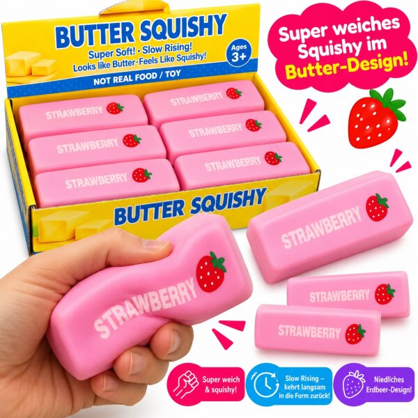 Squishy Butter | Strawberry | VE = 12 Stk