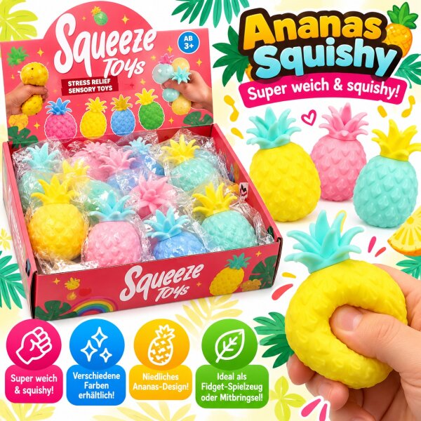 Squishy | Tropical Ananas | VE = 12 Stk