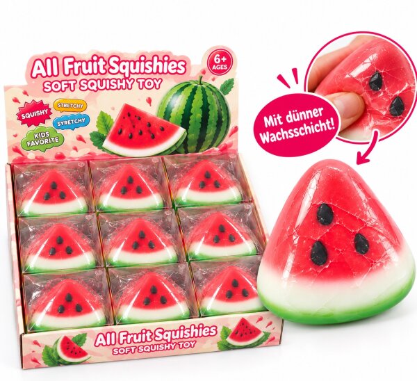 Crispy Wax Squishy | Watermelon | VE = 15 Stk