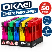 OKAEI Elektro-Feuerzeuge | VE = 50 Stk