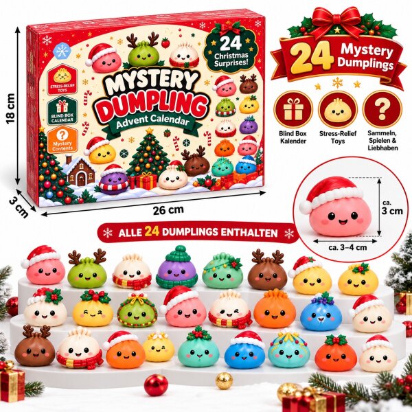 Adventskalender mit 24 Überraschungen | Squishy Dumplings