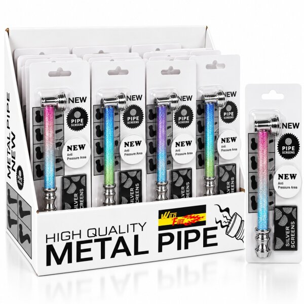 Wildfire Pfeife Aluminium | Glitter | VE = 16 Stk.