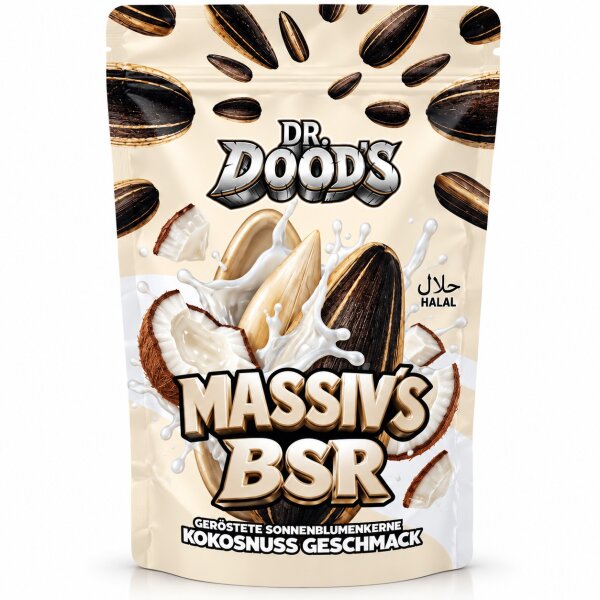 Dr. Dood‘s Massiv BSR | Geröstete Sonnenblumenkerne | Kokosnuss Geschmack 100g