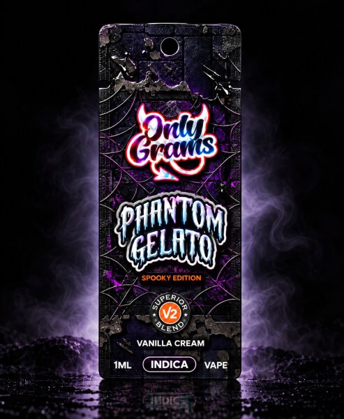 OnlyGrams® Halloween Superior Edition Vape | VORVERKAUF VERSAND AM 15.10.2026 | Phantom Gelato (Vanilla Cream)