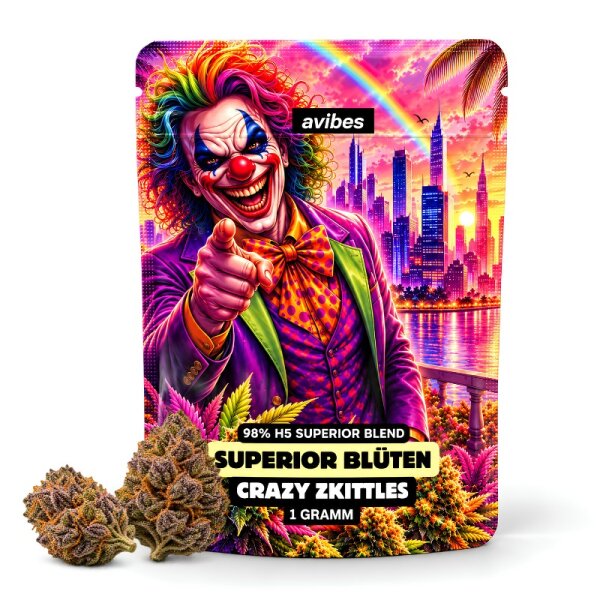 avibes® 98% H5 Superior Blend Blüten | Crazy Zkittlez 1g