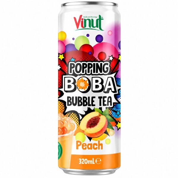 Vinut Bubble Tea | Peach | 320ml - VE = 24 Stk.