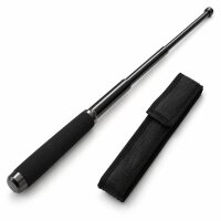 Teleskopschlagstock Schwarz mit Stoffgriff | 52,5 cm
