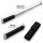 Teleskopschlagstock Silber mit Gummigriff | 52,5 cm