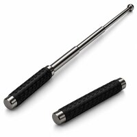 Teleskopschlagstock Gunmetal mit Gummigriff | 52,5 cm