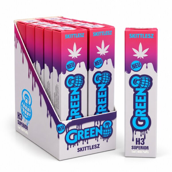 Green8 Vape | 1ml 98% H3 | Skittlez